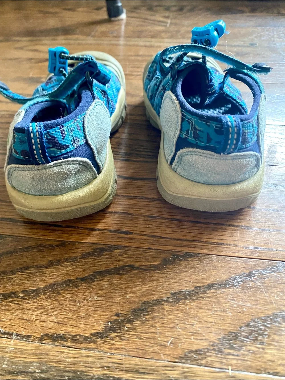 Keen Newport H2 Water Shoe Hiking Sandal Blue Camo Bungee Cord Size 11 Toddler